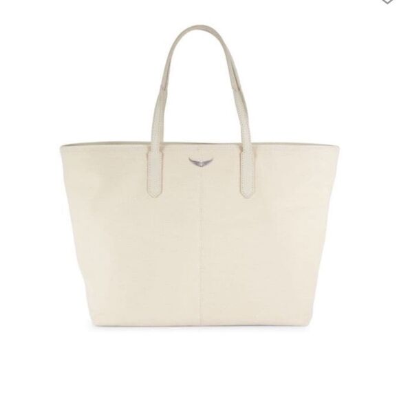 Zadig & Voltaire Handbags - $448 Zadig & Voltaire Mick Wings Canvas Tote NWT WHITE